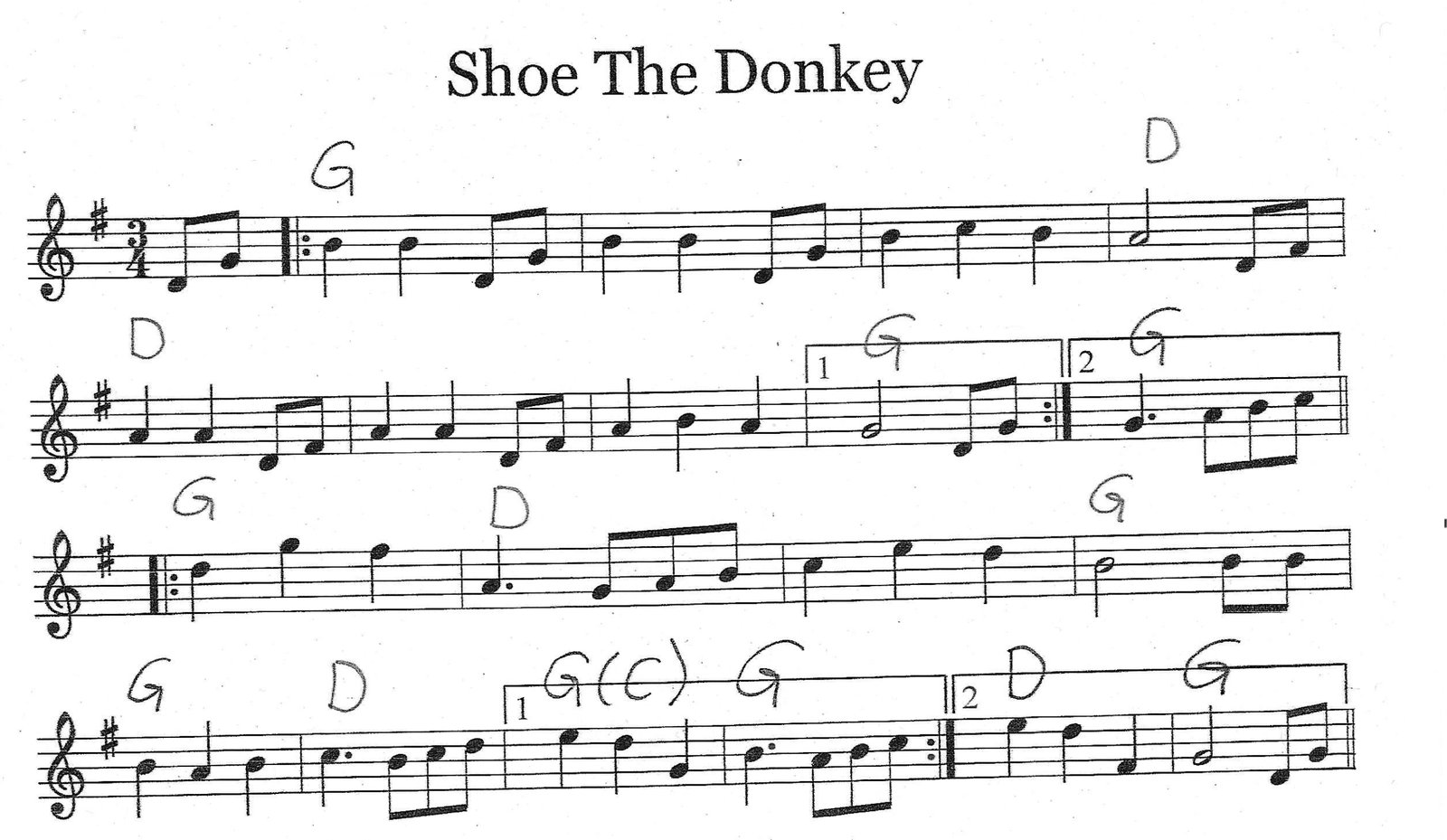 Shoe the donkey Mazurka